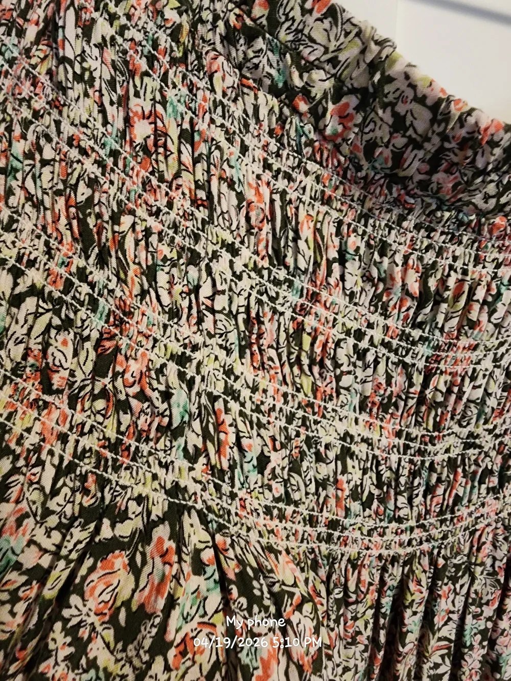 NATURAL LIFE Floral Midi Dress in Pink, Green, Black - Picture 3 of 5